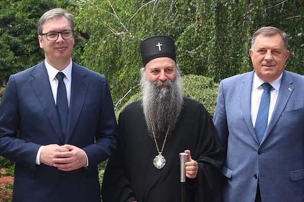 Dodik sa Vučićem i patrijarhom Porfirijem u Beogradu, raspravljaju o ključnim pitanjima za srpski narod