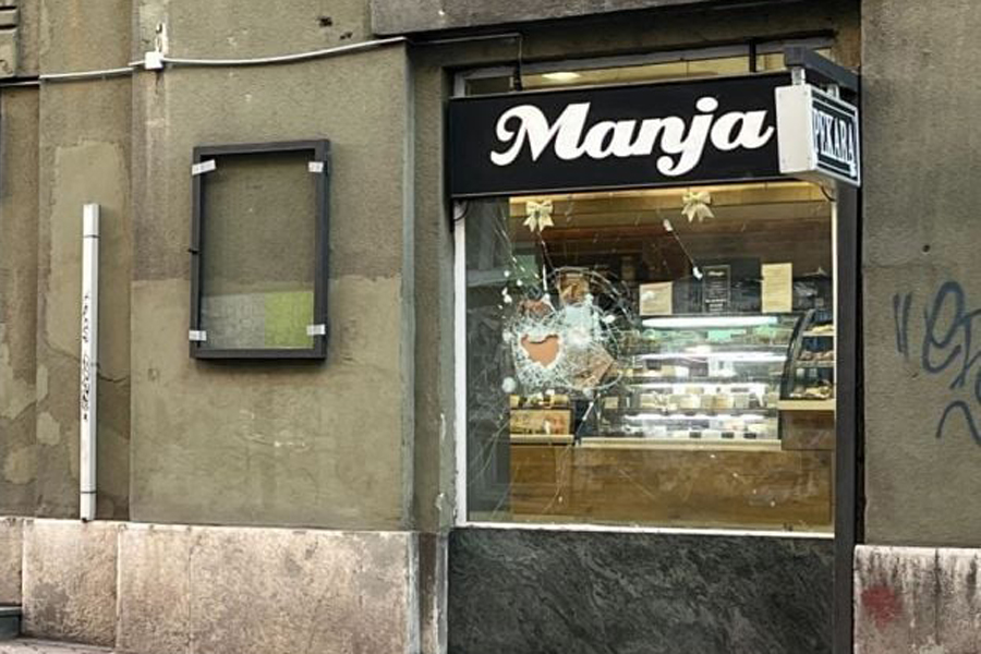 Ponovo razbijen izlog pekare Manja u Sarajevu