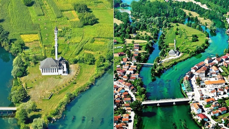 Krajiška ljepotica: Jedina džamija u Evropi izgrađena na adi