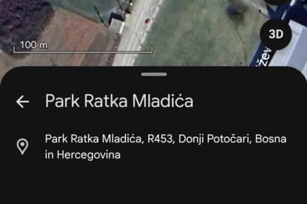 Manipulacije: U Potočarima osvanuo “Park Ratka Mladića”