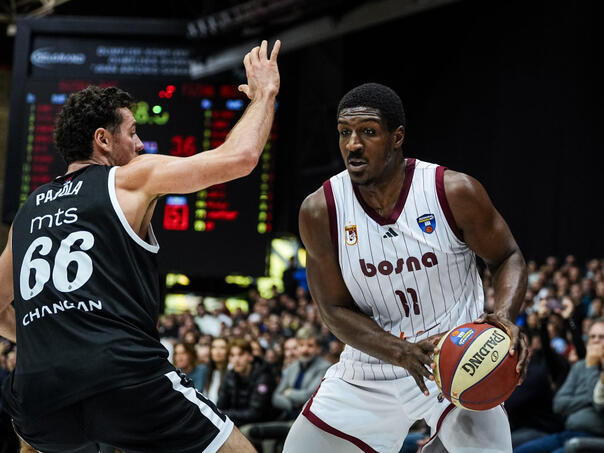 Bosna dobro parirala Partizanu, ali je u punoj Zetri upisala prvi poraz u ABA ligi