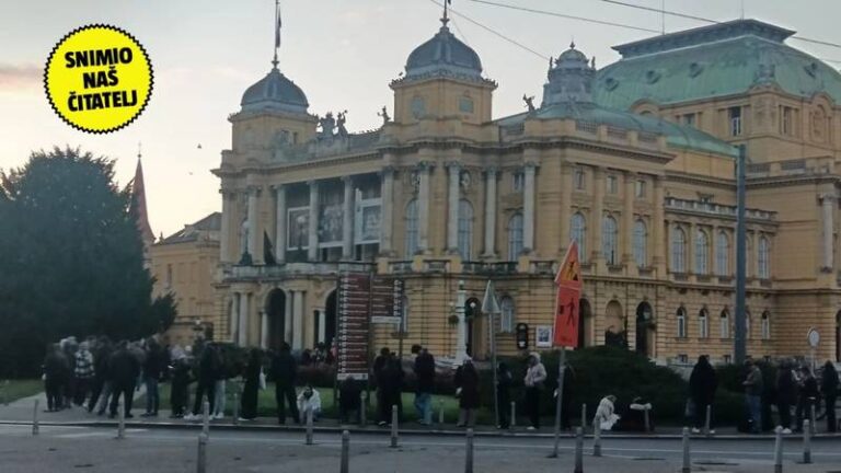 Ogroman red ispred HNK Zagreb: od ranog jutra čekalo se na karte za Orašara