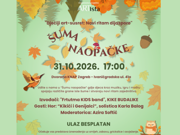 „Dječiji art-susret: Novi ritam dijaspore“ sutra u Zagrebu
