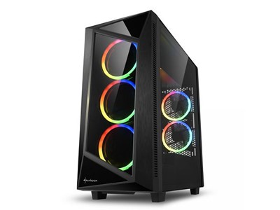 Sharkoon REV200 nudi neobičan raspored komponenti i pet RGB ventilatora